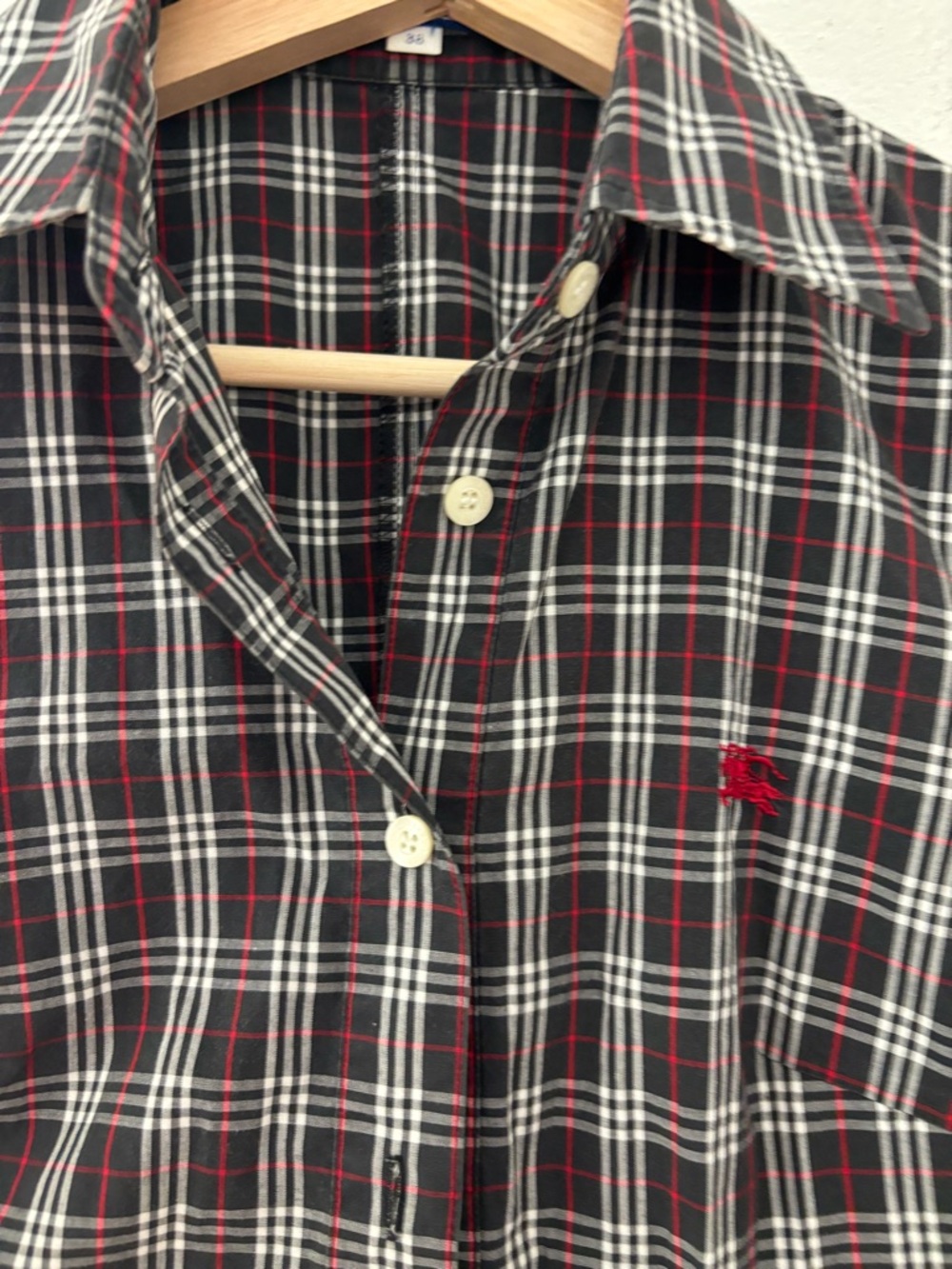 Vintage Burberry check sleeveless button up shirt - Picture 3 of 4